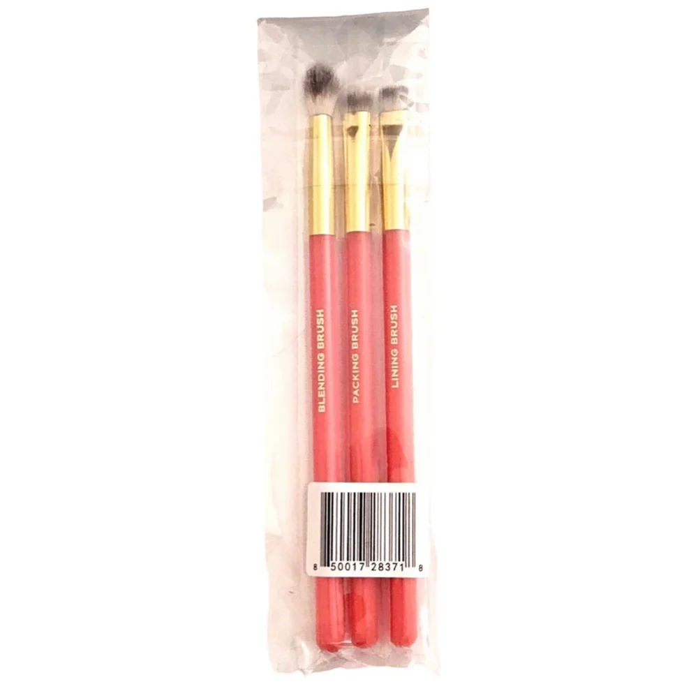 ALAMAR Essentials Pink Eyeshadow Brush Set Lining, Packing, Blending Trio